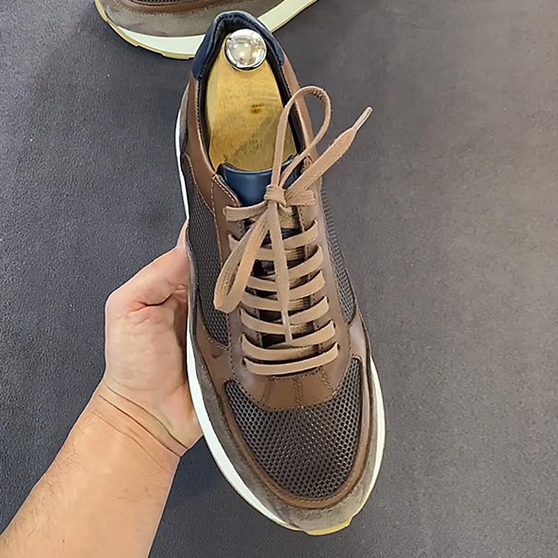 Men's Suede Mesh Retro Running Shoes