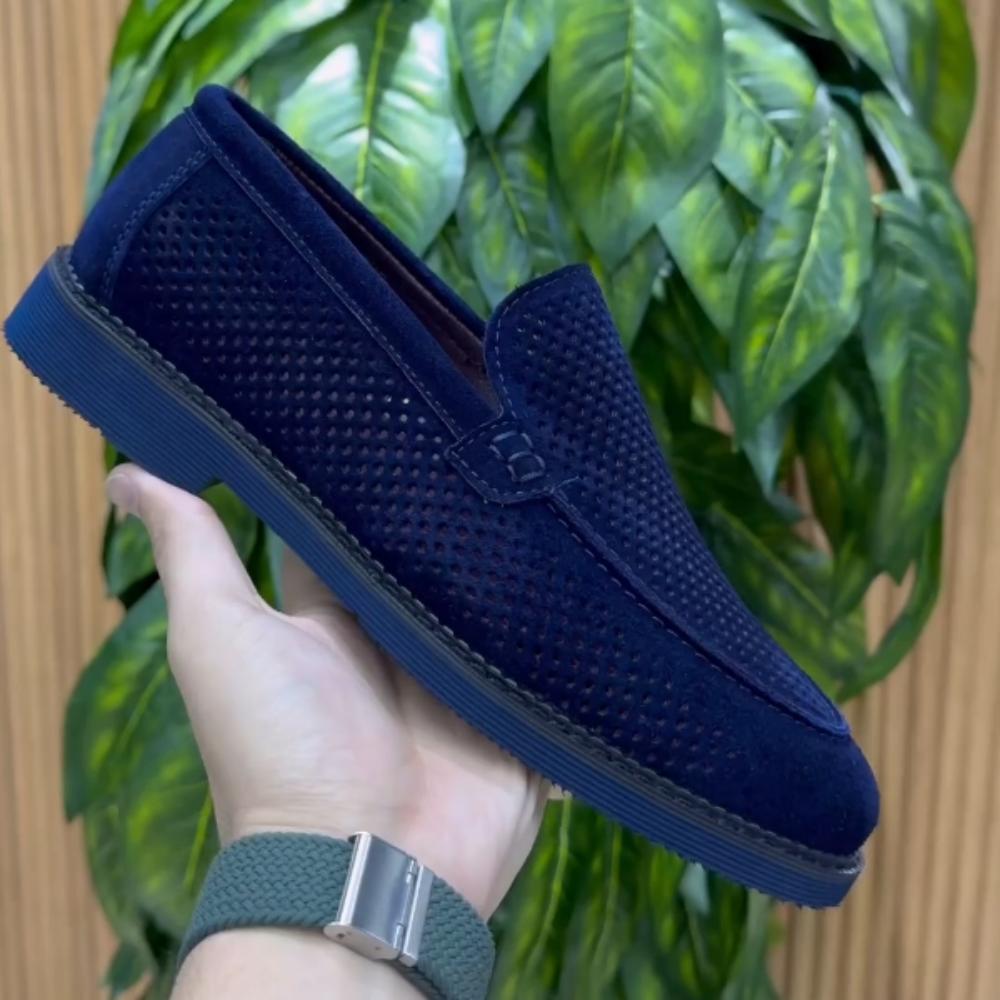 Men's Suede Hollow Loafers