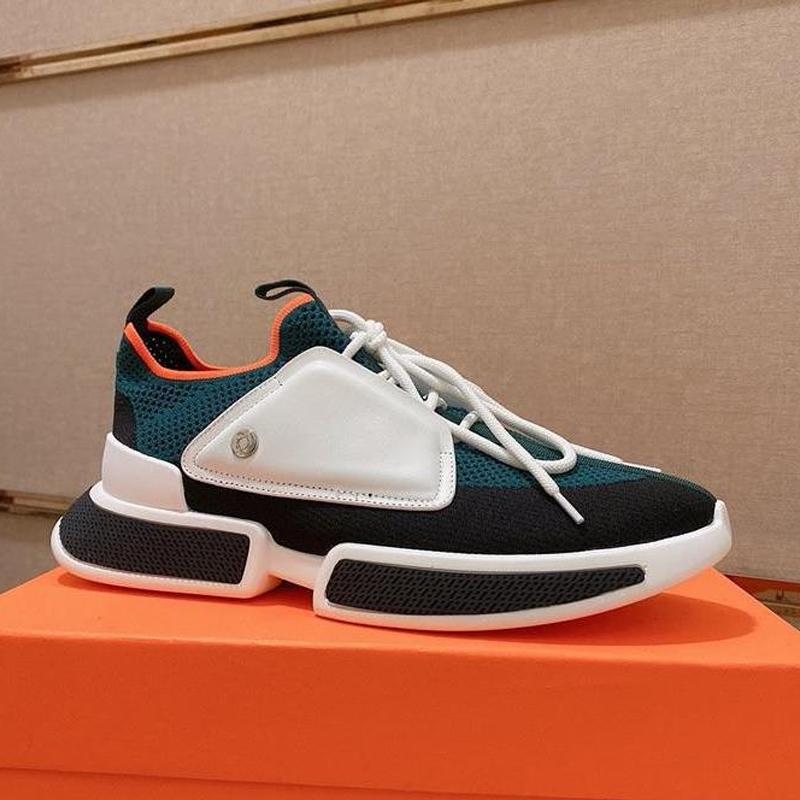 Men's Soft Sole Leather Mesh Casual Shoes