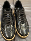 Men's Patent Leather Handmade Training Shoes