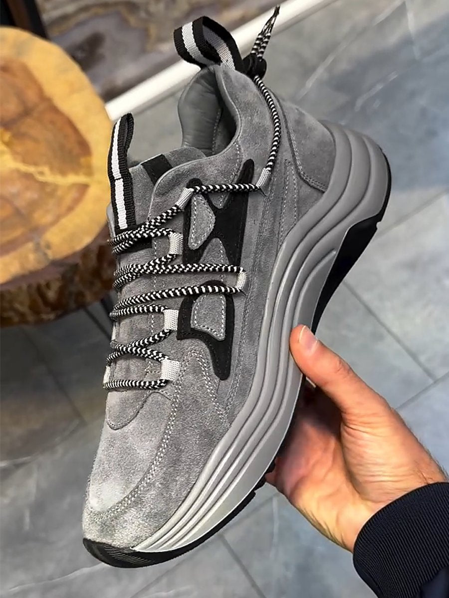 Enclosed Suede Men's Sneakers