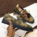 Men's Printed Canvas Loafers