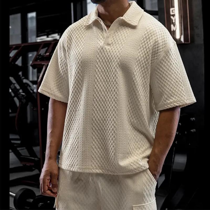 Waffle Knit Men's Two-Piece Set