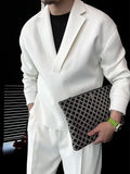 Side Double Zipper Lapel Top