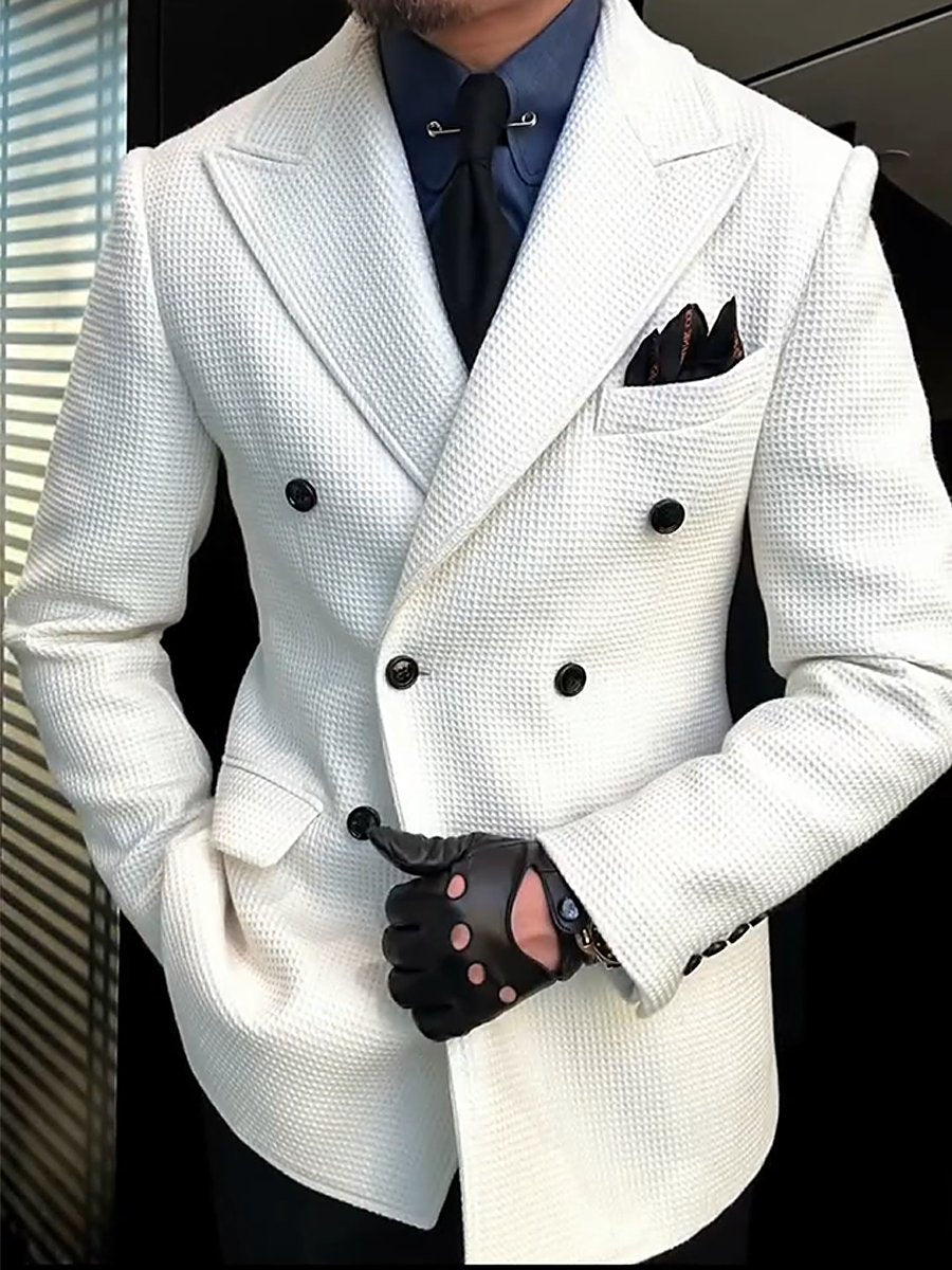 Men's Waffle Knit Blazer