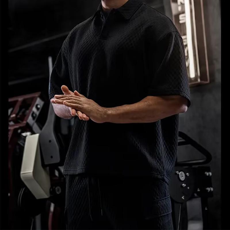 Waffle Knit Men's Two-Piece Set