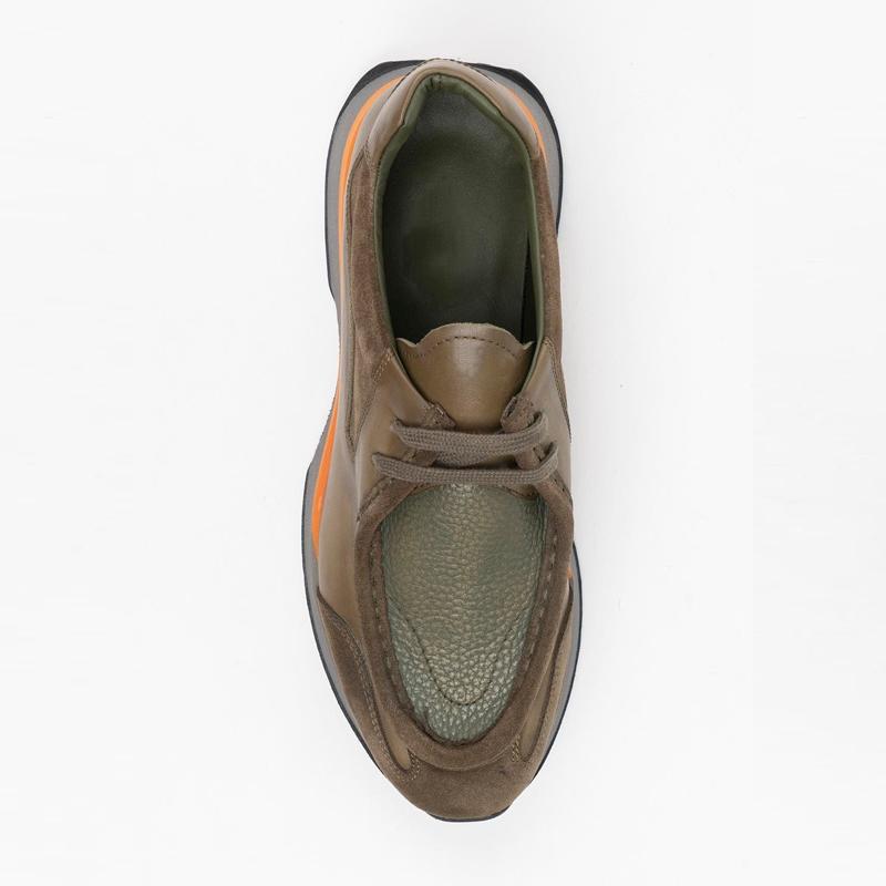 Leather Patchwork Suede Retro Men's Sneakers