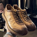 Mens Vintage Soft Sole Leather Sneakers