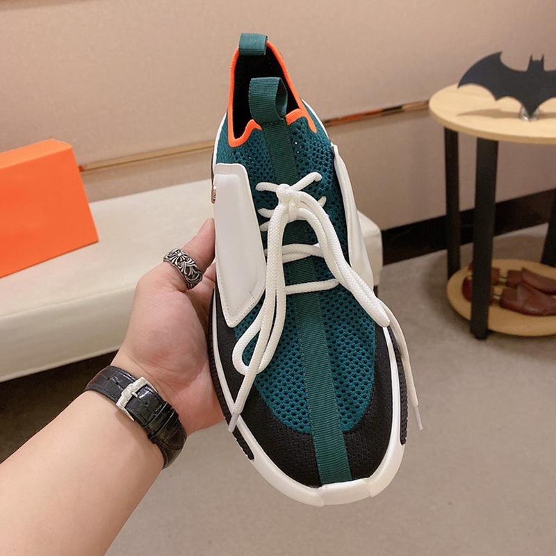 Men's Soft Sole Leather Mesh Casual Shoes