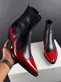 Men's Flame Leather Boots