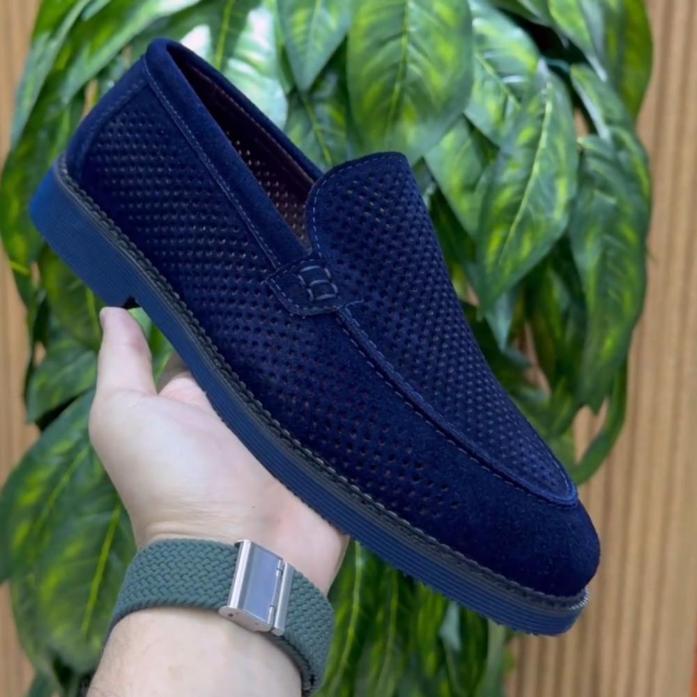 Men's Suede Hollow Loafers
