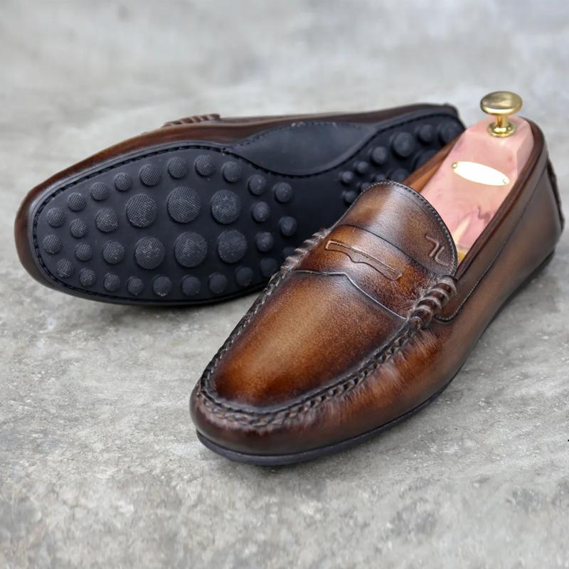 Vintage Leather Men's Loafers