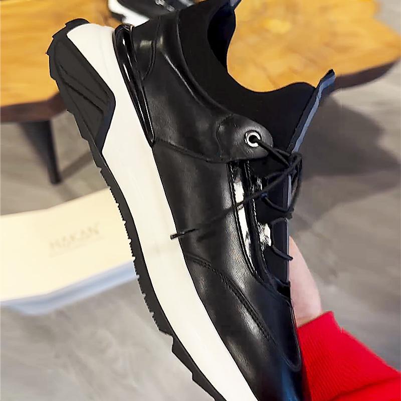 Men's Retro Leather Casual Sneakers