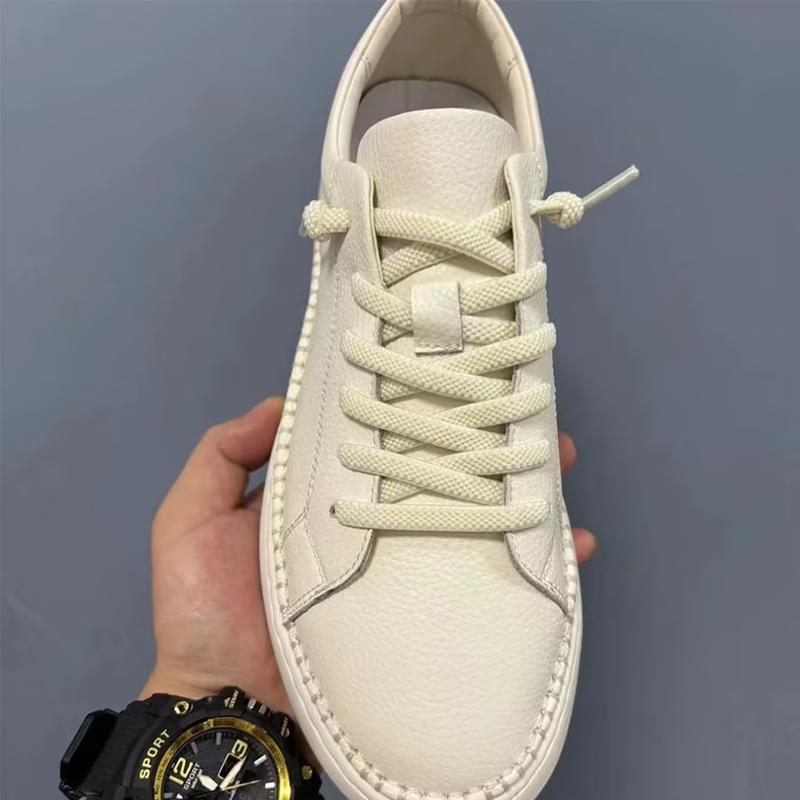 Men's Soft Sole Double Stitched Leather Casual Shoes