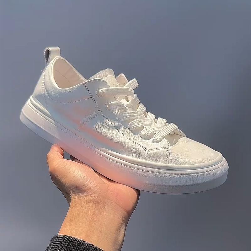 Men's Casual Soft Leather Board Shoes