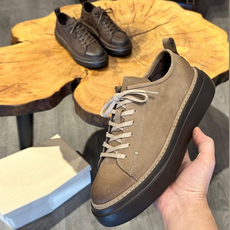 Men's Suede Round Toe Board Shoes
