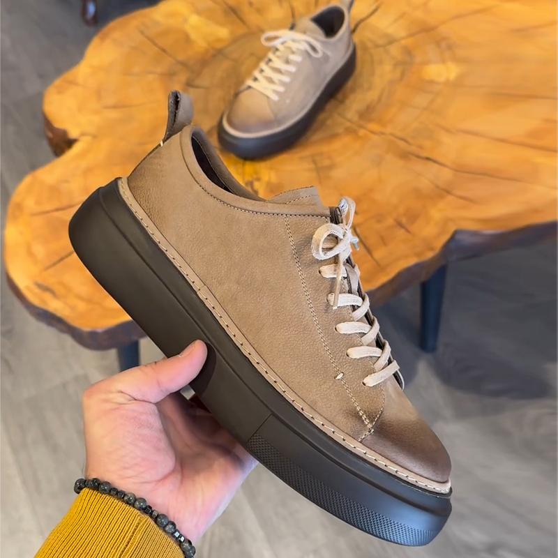 Men's Suede Round Toe Board Shoes